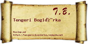 Tengeri Boglárka névjegykártya